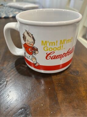 Campbell's M'm! M'm! Good! Vintage Logo Mug - White with Red 2004